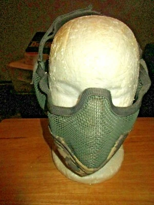 Máscara táctica de Airsoft camuflada malla de alambre 3 g Foto 1 de 4