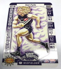 2017 AFL TEAMCOACH TRADING CARD GLOW FOOTY POWERS CARD GFP6 NAT FYFE-FREMANTLE