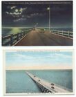 Gandy Bridge Tampa Bay To St. Petersburg Fl Lot Of 2 Postcards Florida