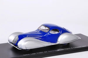 Talbot Lago T150C SS Figoni/Falaschi Coupe 1937 plata/azul Spark 1:43 NUEVO S2705 - Imagen 1 de 4