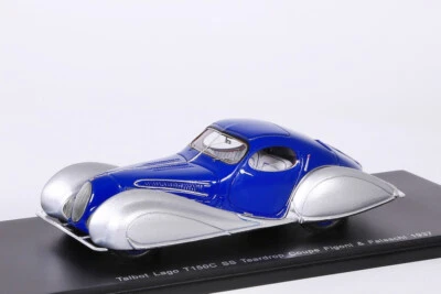 Talbot Lago T150C SS Figoni/Falaschi Coupe 1937 silber/blau Spark 1:43 NEU S2705 - Bild 1 von 4