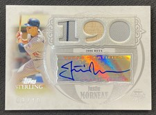 2007 Topps Sterling Career Stats Relics Auto Triple #CSA25 JUSTIN MORNEAU 8/10