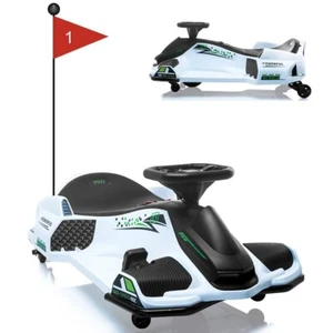 24V Ride on Drift Car for Kids High Speed Go Kart Drifting LED Electric Fun Toys - Picture 1 of 6