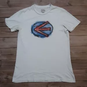 Energie Tee trash Print Geometric Grafiti Design Y2K White, Men`s Size M - Picture 1 of 9