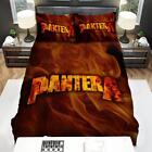 Pantera Flaming Band Logo Quilt Duvet Cover Set Bedding Children Super King Kids