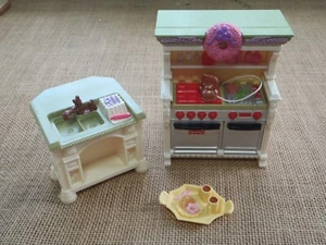 Refrigerador de estufa horno de cocina navideña para casa de muñecas Fisher Price Loving Family - Imagen 1 de 10