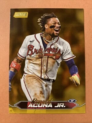 Ronald Acuna Jr. 2024 Topps Stadium Club Gold Foil #100 - Image 1 of 2