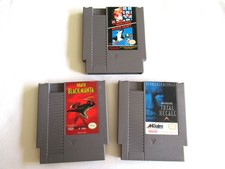 NES Nintendo Games Lot: Wrath Black Manta & Total Recall & Mario/Duckhunt Tested