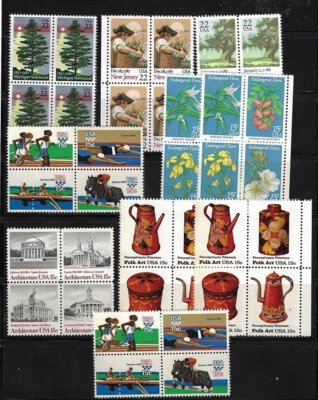 Usa: Lot of good modern differents, singles + blocks, MNH, EBN092 - Image 1 of 3