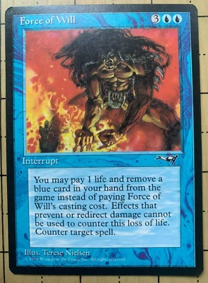 FORCE OF WILL - MAGIC THE GATHERING - ALLIANCES - UNCOMMON - Image 1 of 2