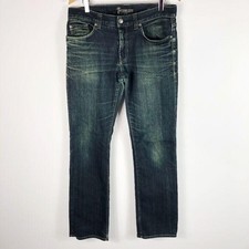 FIDELITY Men's Sabbath Rinse 50-11 Straight Leg Denim Blue Jeans, Size 32
