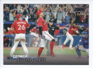 Topps Stadium Club #162 2023 George Springer Blue Jays lámina negra paralelo - Imagen 1 de 2