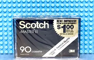 CINTA DE CASETE BLANCA SCOTCH MASTER II 90 VS. II TIPO II (1) (NUEVA) - Imagen 1 de 3