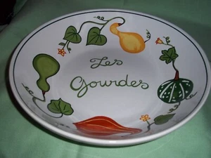 Williams Sonoma "Les Gourdes" Squash Theme Large 13" Pasta Serving Bowl - Picture 1 of 4