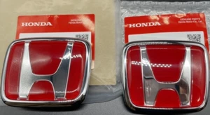 Genuine OEM Honda S2000 FRONT & REAR JDM Emblem 2PC Set Badge S2K 00-09 NEW - Picture 1 of 2