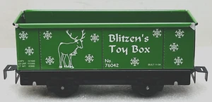 2004 MODERN MARX 76042 CHRISTMAS BLITZEN'S TOY BOX HI-SIDE GONDOLA CAR. NO BOX. - Picture 1 of 7