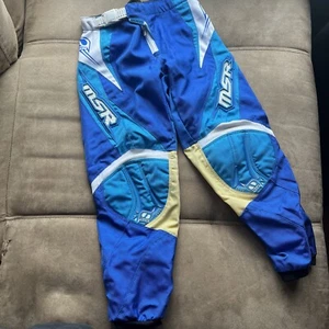 Axxis Msr Rider Blue And White Motocross Pants Youth Size: 22 - Picture 1 of 4