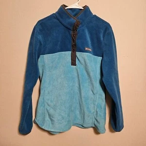 Columbia Women's Benton Springs Half Snap Fleece Pullover XL Blue - Picture 1 of 9