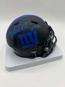 Victor Cruz Autographed NY Giants Eclipse Mini Helmet (Beckett) - Picture 1 of 2