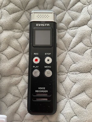 GRABADORA DE VOZ DIGITAL EVISTR 16 GB CAPACIDAD Foto 1 de 4