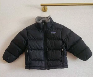 Patagonia Hi-Loft Down Sweater Size XXS 3-4 Black Gray - Picture 1 of 9