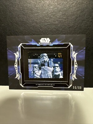 Stormtroopers 2015 Topps Star Wars Masterwork STAMP Relic 30/99 Card RARE - Image 1 of 2
