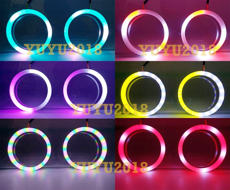 para Kawasaki NINJA 250R Ninja 650R Dream Color Chasing RGB Halo Anillo Flujo DRL BT Foto 1 de 4