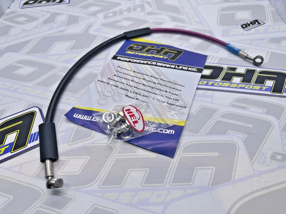 Kit de linha de freio traseiro trançado de aço inoxidável OHA para Yamaha YZ450F YZF450 2006-2010 - Imagem 1 de 1