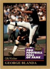 1991 ENOR Pro Football HOF #14 George Blanda Oakland Raiders