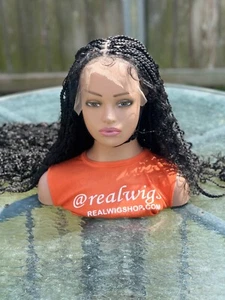 Braided Wig.made on a full lace wig. 30” Knotless braids.READY TO SHIP. - Picture 1 of 7