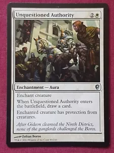 Magic The Gathering CONSPIRACY UNQUESTIONED AUTHORITY white card MTG - Picture 1 of 2