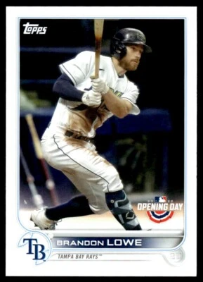 2022 Topps Opening Day Brandon Lowe Tampa Bay Rays #12 - Image 1 of 2