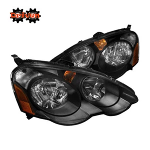 For 02-04 Acura Integra RSX DC5 Type S Factory Style Black Housing Headlight - Picture 1 of 3