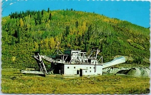 Gold Dredge on a Gold Creek Near Dawson City, Yukon, Canada Postcard c1970 - Picture 1 of 2