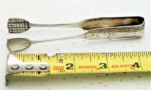 Russian Czarist Era Solid Silver Sugar Tongs Hallmarked AA 84 c1880 - Picture 1 of 10