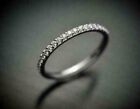 0.40ct Round Cut Lab-created Full Eternity Wedding Ring 14k White Gold Plated