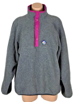 De colección Para Mujer Woolrich Pullover Polar Chaqueta Sudadera Neón T Snap Talla L Foto 1 de 4