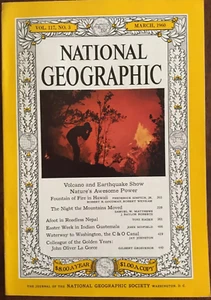 National Geographic March 1960 -Volcano Earthquake Hawaii Nepal Guatemala Indian - Picture 1 of 2