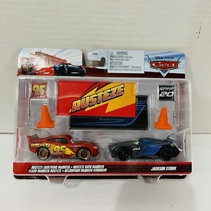 Disney Pixar Cars LIGHTNING McQUEEN & JACKSON STORM-Rusteze Metal - Picture 1 of 6