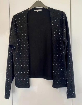 Oliver Bonas Women's Sparkly Cardigan UK 16 Black - Image 1 of 4