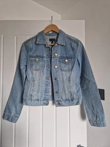 Warehouse Women's Blue Denim Jacket, Size 8 - Picture 1 of 2