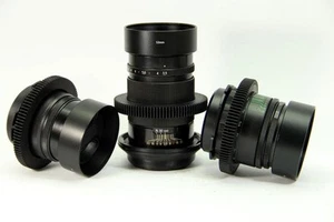 📸Helios 44-2 Mir-1B Jupiter 37A Objektiv Set mit PL Mount Adapter für Cine Kameras - Bild 1 von 13