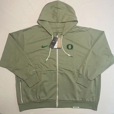 Nike Oregon Ducks TEAM ISSUE Hoodie Men 4XL College Full Zip Player Sweatshirt - Image 1 of 4
