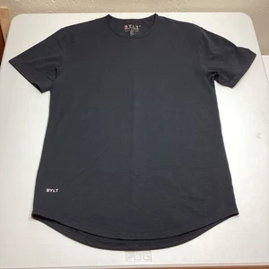 BYLT Men's Large Black Drop Cut  Crew Neck Lux T-Shirt NWOT - Picture 1 of 8