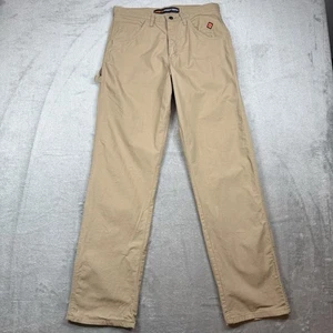 Wrangler Advanced Comfort Jeans Men’s 33x34 Tan Cotton Fire Resistance Carpenter - Picture 1 of 12