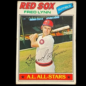 1977 Topps #210 Fred Lynn AS All Star AL BOSTON RED SOX -- EN MUY BUENA CONDICIÓN - Imagen 1 de 2