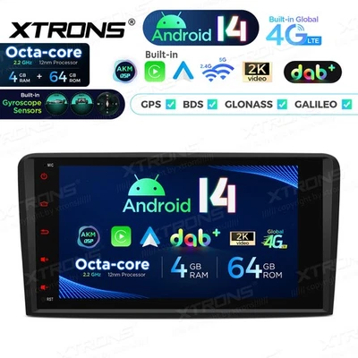 XTRONS DAB+ Autoradio 4G+64GB Android 14 8" GPS Navi Gyroscope Für Audi A3 8P S3 - Bild 1 von 4