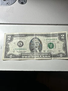 2003 A series $2 Bill - Picture 1 of 3