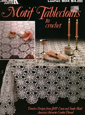 Motif Tablecloths to Crochet | Leisure Arts 804 - Image 1 of 4