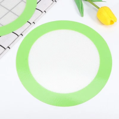  3 Pcs Silicone Baking Mat Round Heat Resistant Barbecue Mat Non-stick Baking - Imagen 1 de 4